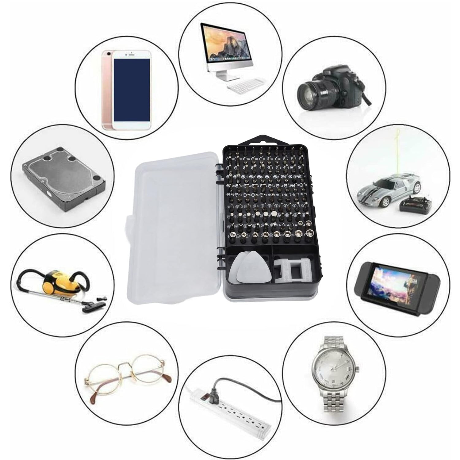 Screwdriver Electronic Laptop, Mobile Repair Tool Kit (117 Pcs Set) Screwdriver Electronic Laptop, Mobile Repair Tool Kit (117 Pcs Set)